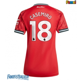 Manchester United Casemiro #18 Tricou Fotbal Replică 2025-26 Femei Acasa
